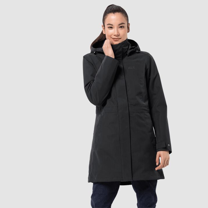 Jack Wolfskin Womens Ottawa 3-in-1 Coat Black 148357SQM